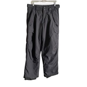 Polar Edge Silver Series black cargo men snow or ski pants size Small.